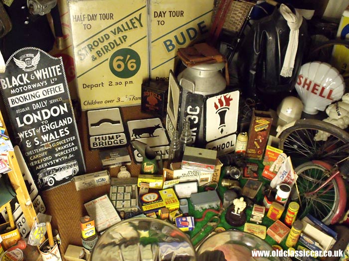 Car memorabilia at the Land Of Lost Content