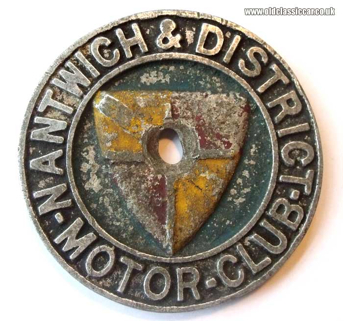 Nantwich & District car badge