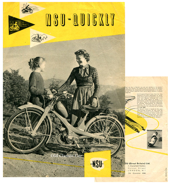 NSU Quickly moped Instruction Book 1955 on CD #52