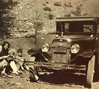 Vintage Willys Overland car, circa 1925