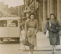 Two ladies, plus a van