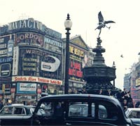 Cars in Piccadilly Circus, 1964