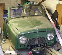 The Reliant as it is today in storage