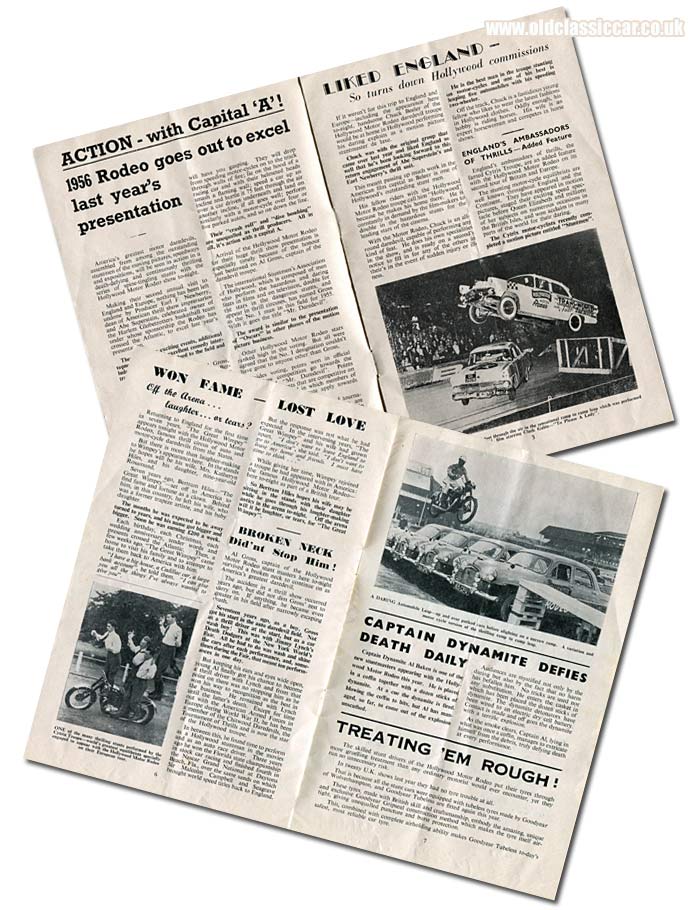 Drivers of the Trans-World Auto Daredevils display team