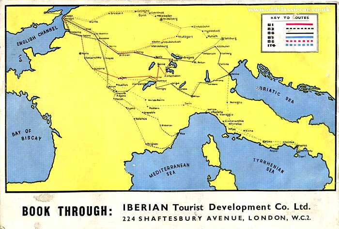 European route map