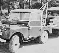 Series 1 Land Rover recovery vehicle