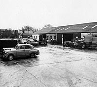 Standard 10 at Wadham's Garage in the 1950s