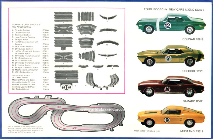 1964 Revell Model Car Racing Track 14" Curved Radius R-3601 Full Box Unused NOS 