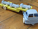 Racing car transporter toy