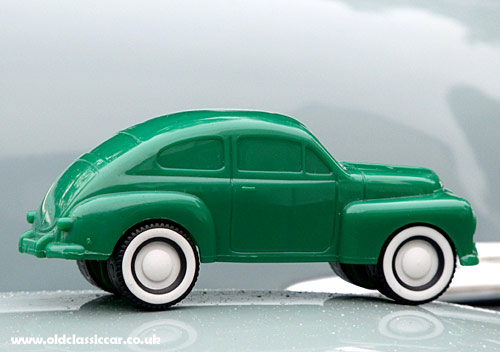 Green Volvo toy car