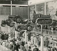 Ferguson & Nuffield tractors at a trade show