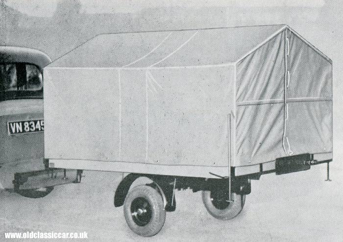 Trailer tent side view