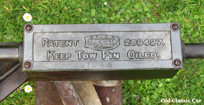 Eccles patent tow-hitch