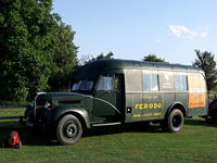 front corner view of the lorry