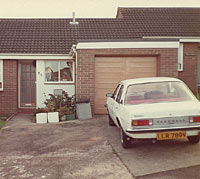 Rear view of the 1980 white Mk1