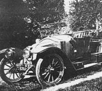 Front view of a vintage Renault car