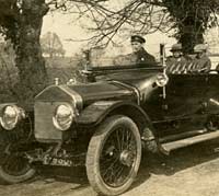 Out for a drive in the circa 1914 Wolseley