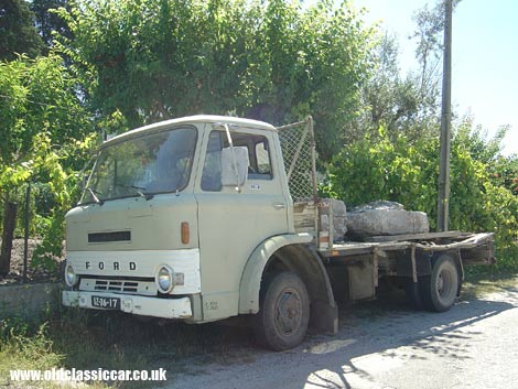 A British classic on foreign soil, a D-Series Ford flatbed.