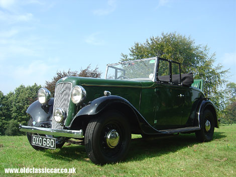 Perfect for a sunny day, a mid-1930s Austin tourer.