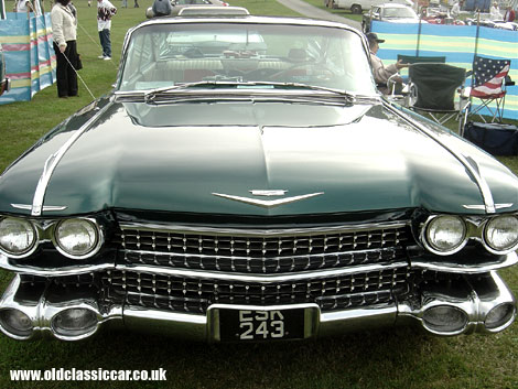 More suited to Route 66 than a Cheshire field, a fine example of '59 Cadillac.