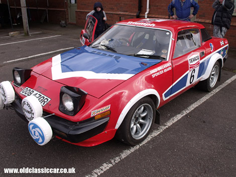 Triumph TR7 rally car in the Works livery.
