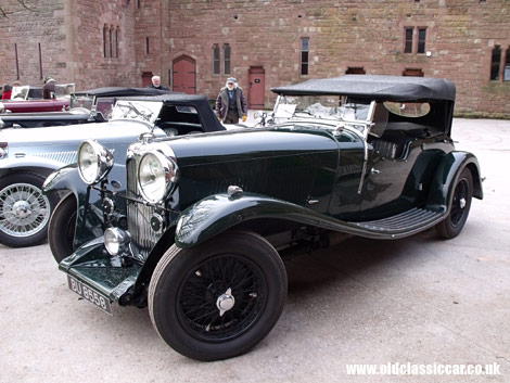An AC and Lagonda sidle up to each other for warmth on a New Year's Day run out.