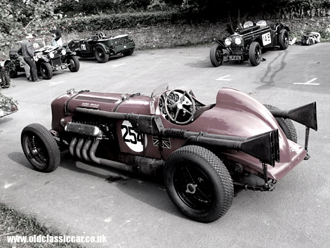 All is quiet for the timebeing with the Napier-Bentley at Loton Park.