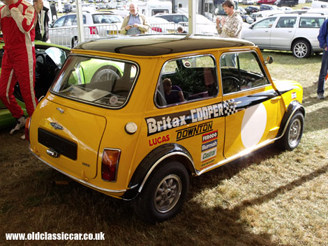 A Britax-sponsored Mk2 Mini Cooper at Cholmondeley.