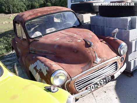 A warm dry climate can only stop the rot for so long with this decaying Morris.