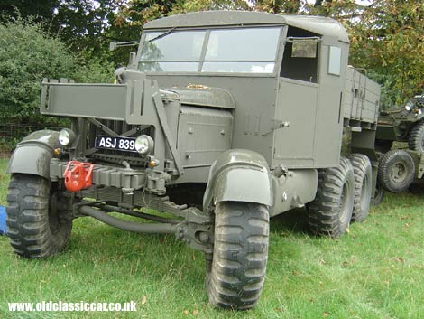 Ex-military Scammell takes a break at the Malpas rally.