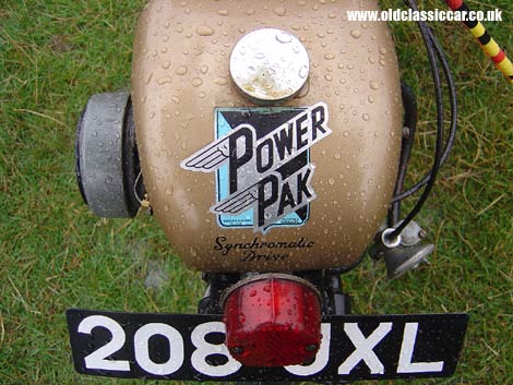 The 'Power Pak' engine-assistance for pedal cycles.