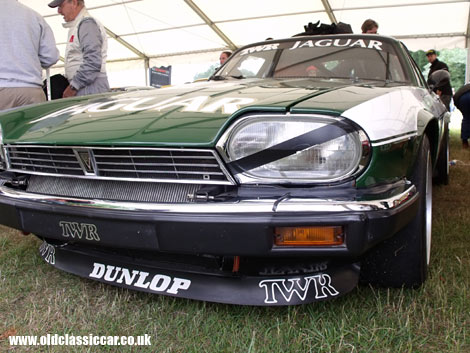 A TWR-modified Jaguar XJS prepares to go out at the Pageant of Power.