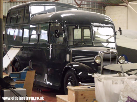 Spotted at the Yorkshire Air Museum, this fabulous ex-RAF crewbus of the 1950s.