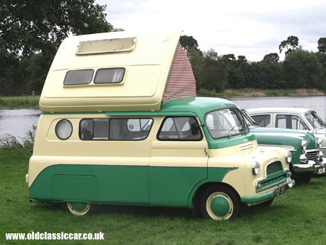 Perfect for a weekend away, a Bedford CA camper of the late 1950s.