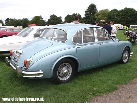 A cracking Jaguar Mk2 3.4 from 1966, fitted with wire wheels and Coombs-type rear arches.
