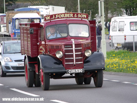 A Bedford O-Series tipper rumbles along during the Cheshire Run.