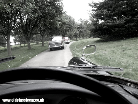 An Austin A55 Mk2 and A60 Cambridge are pursued by my old 1959 A55 Cambridge.