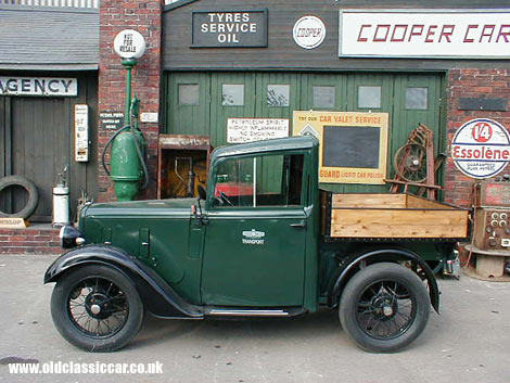 An Austin 7 that had been cut down into a pickup truck was on show at Goodwood.