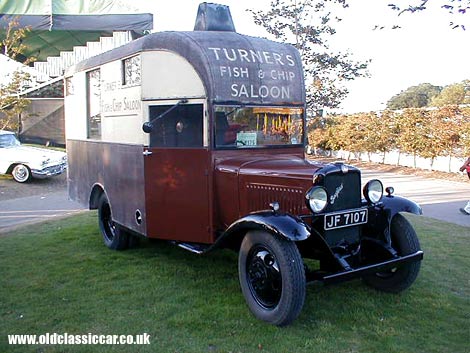 A partially-restored Bedford fish and chip van turned up at Goodwood several years ago.