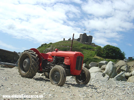 Despite its years this old tractor was still used to pull boats in from the sea, just down from the castle in Criccieth.