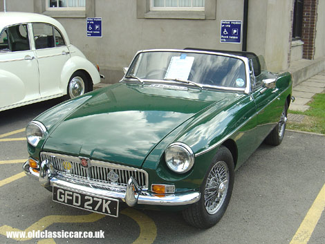 Fine example of chrome-bumper MGB Roadster.