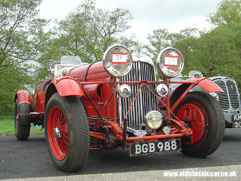 This Lagonda was spotted in the paddock at a VSCC hillclimb.
