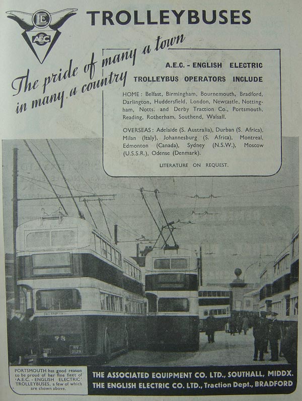 AEC Trolleybus from The Associated Equipment Co. Ltd.