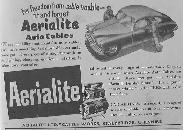 Auto Cables from Aerialite Ltd