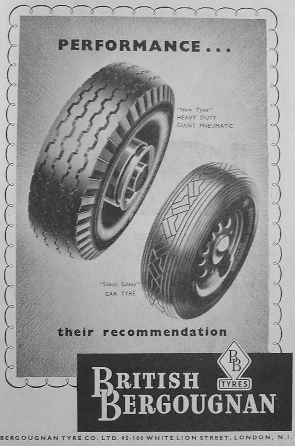 Tyres from Bergougnan Tyre Co. Ltd