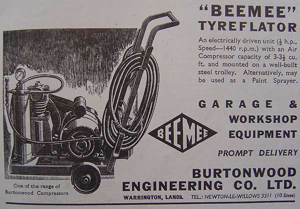 Beemee Tyreflator from Burtonwood Engineering Co. Ltd