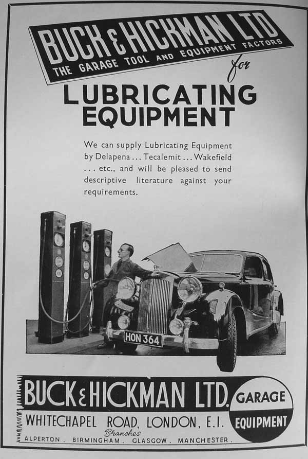 Lubricating equipment from Buck and Hickman Ltd Garage Equipment