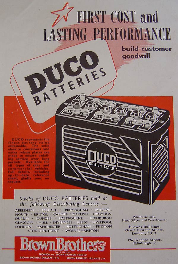 Duco battery from Brown Brothers