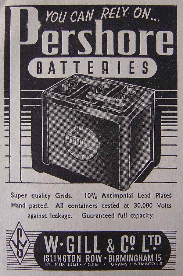 Batteries from W. Gill and Co. Ltd