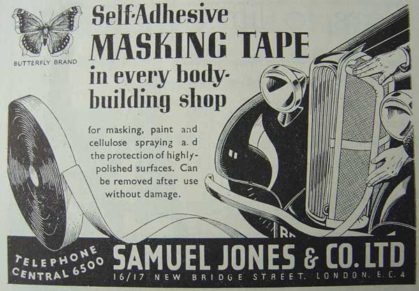 Masking tape from Samuel Jones & Co. Ltd